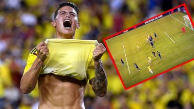 James Rodríguez ha marcado un golazo impresionante para Colombia en el amistoso contra Estados Unidos.