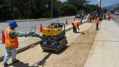 Los trabajos en el bulevar del norte que corresponden a la alcaldía avanzan.