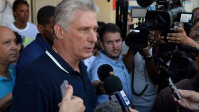 El presidente de Cuba, Miguel Díaz Canel, ha expresado su respaldo al régimen de Maduro./AFP.