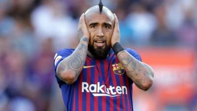 Arturo Vidal aseguró no estar contento en el Barcelona por no jugar. Foto ESPN