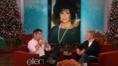 Colin Farrell habló de su relación con Elizabeth Taylor en el show de Ellen DeGeneres.