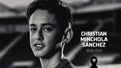 Christian Minchola, tenía seis años en la cantera del Atlético de Madrid, era una de las promesas del equipo colchonero.