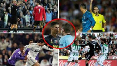 Repasamos las 11 expulsiones que ha sufrido Cristiano Ronaldo en sus 14 años de carrera en el fútbol profesional.