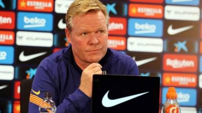 Ronald Koeman, entrenador del Barcelona.