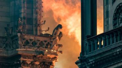Las gárgolas de Notre Dame 'vigilan la histórica catedral' y la ciudad de París, según la leyenda./AFP.