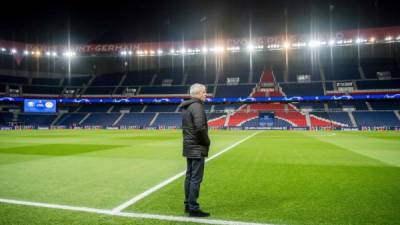 Octavos de final de la UEFA Champions League entre el Paris Saint-Germain (PSG) y Borussia Dortmund en el estadio Parc des Princes de París. - El partido se celebra a puerta cerrada debido a la propagación de COVID-19, el nuevo coronavirus. AFP PHOTO