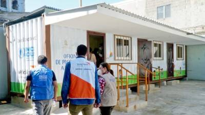 Fachada de la oficina regional de Protección a la Niñez que fue inaugurada. Foto: Amílcar Izaguirre.