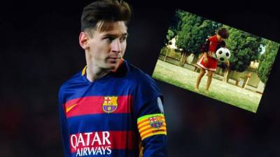 Desde pequeño, Leo Messi mostró sus dotes con el balón.