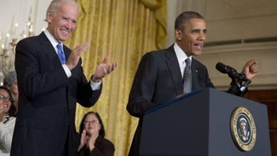 El presidente Barack Obama junto con el vicepresidente Joe Biden.