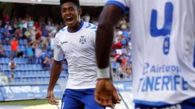 Anthony 'Choco' Lozano suma ocho goles en esta temporada de la Segunda División con el Tenerife.