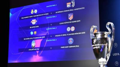 Estos son los duelos para los cuartos de final de la Champions League.