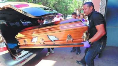 El cadáver de Wilmer Antonio Garay Bautista fue retirado ayer por sus familiares.