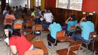 En este lugar reciben clases los alumnos a distancia. Foto: Samuel zelaya