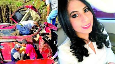 <b>Tragedia. El accidente ocurrió en la CA-5, en La Guama; foto en vida de la doctora Kimberlyn García Paredes (de 32 años).</b>