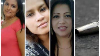 Foto en vida de Mirna Aracely Lagos, Cindy Alexandra Enamorado y Keydi Lizeth Torres Medina.