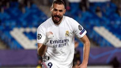 Karim Benzema ha marcado dos goles contra el Borussia Mönchengladbach.