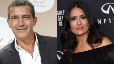 Los actores Antonio Banderas y Salma Hayek.