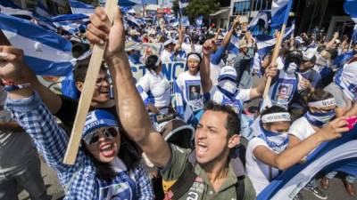 Desde el pasado 18 de abril Nicaragua vive una crisis sociopolítica que ha dejado entre 325 y 561 muertos, de 340 a 767 detenidos, según organismos humanitarios. Foto: AFP