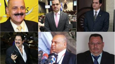 Augusto Cruz Asensio, Tomás Zambrano, Mario Pérez, Manuel Zelaya, Jerry Hynds y Hugo Pinto.