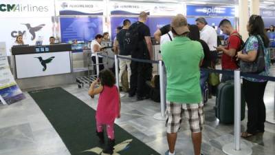 Desde ya hay actividad en el aeropuerto Villeda Morales.