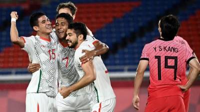 La Selección de México superó por goleada a Corea del Sur para clasificar a semifinales de los Juegos Olímpicos de Tokio-2020. Foto AFP