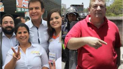 Fátima Mena compartió en Facebook una foto con Nasralla y Luis Redondo. Ella lo recibió en el aeropuerto.