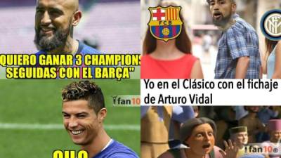 El mediocampista chileno Arturo Vidal fue presentado este lunes como nuevo jugador del Barcelona. Los memes no pueden faltar en las redes sociales y hacen de las suyas con la llegada del volante.