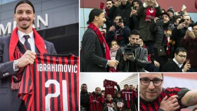 Zlatan Ibrahimovic vuelve a casa. El delantero sueco ha sido presentado este viernes por el AC Milan para vivir su segunda etapa como 'rossonero'.