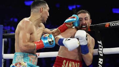 En imágenes la pelea que el hondureño Teófimo López ganó contra el español Sandor Martín en el Madison Square Garden de Nueva York, lo que le permite ahora pelear por el título del Consejo Mundial del Boxeo (WBC) en 2023.