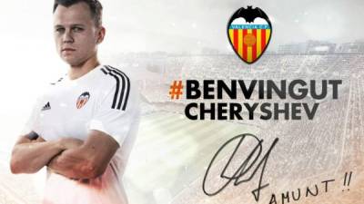 Cheryshev es el segundo fichaje del Valencia en este mercado de fichajes europeo de invierno.