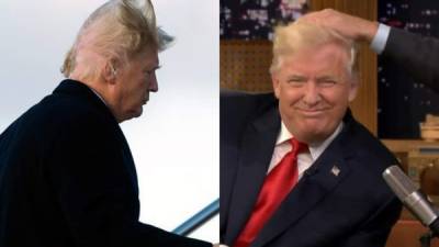 Donald Trump ha asegurado varias veces que no lleva peluca, pero sí ha admitido usar laca.