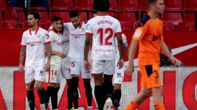 El Sevilla venció 1-0 al Valencia en la 36ª y antepenúltima jornada de la Liga Española.