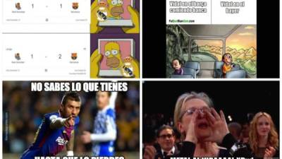 El Barcelona sufrió para ganar a la Real Sociedad en Anoeta y los memes se burlan del Real Madrid.