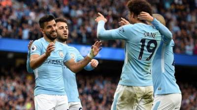 El Manchester City goleó por 5-0 al Crystal Palace en la Premier League. Foto AFP