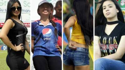 El clásico entre Marathón y Olimpia fue el atractivo de la séptima jornada del Torneo Apertura 2017-2018 y estuvo bien adornado por hermosas chicas.