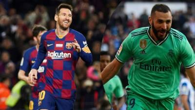 Messi se puso arriba de Benzema en la tabla de goleadores de la Liga Española.