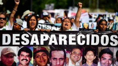 Madres mexicanas marcharon en la capital de ese país para exigir justicia por las desapariciones de sus hijos./AFP.