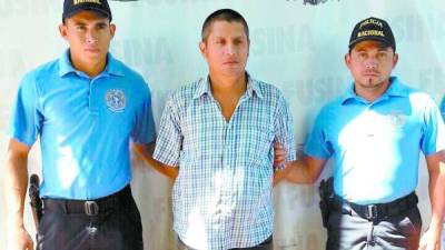 Agentes de la DPI capturaron al supuesto violador José Reynerio Montalván en El Corpus, Choluteca.