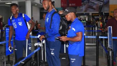 Edwin Solano, Jorge Benguché y Félix Crisanto confían en sacar la victoria ante Trinidad y Tobago. Foto Moisés Valenzuela.