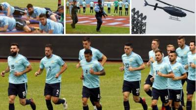 La Selección de Australia realizaron su último entrenamiento en el reconocimiento de la cancha del estadio Olímpico de San Pedro Sula y lo hizo con mucha seguridad.