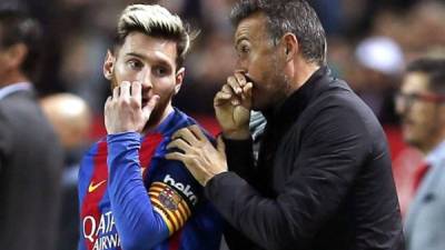 Luis Enrique no sabe si Messi renovará con el Barcelona.