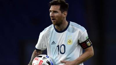 Lionel Messi volvió a jugar con Argentina. Foto AFP