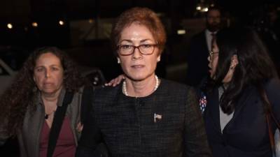 Marie Yovanovitch, la ex embajadora de EEUU en Ucrania, testificó ante el Congreso en el proceso de juicio político contra Trump./AFP.