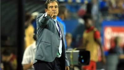 Jorge Luis Pinto durante el partido de Honduras contra Canadá. Foto Ronald Aceituno/Enviado Especial