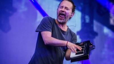 Thom Yorke de la banda británica Radiohead, en un concierto en Holanda el pasado 18 de junio. EFE