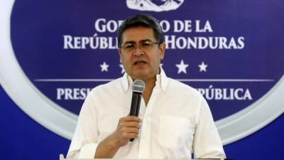 El presidente de Honduras, Juan Orlando Hernández. Foto de archivo.