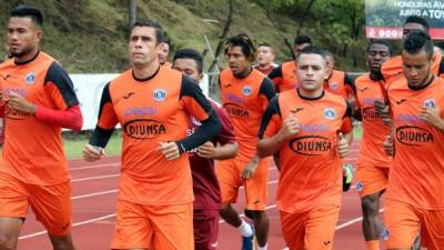 Jugadores del Motagua volvieron hoy a los entrenos.