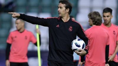 Julen Lopetegui perdió el primer título con el Real Madrid. Foto AFP