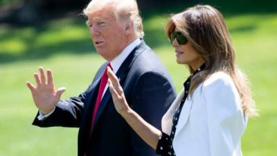 Melania Trump lució imponente en su última aparición pública junto al mandatario estadounidense, Donald Trump, en un intento por acallar los rumores de divorcio que rodean a la pareja presidencial.