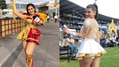 Las hermosas presentadoras de televisión hondureña se lucieron este 15 de septiembre al vestirse con tradiciones vestidos de palillonas y desfilar por las calles mientras reportan las fiestas patrias.